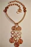 Pictures of Copper Wire Necklace Display