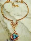 Copper Wire Necklace Display Pictures