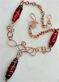 Copper Wire Necklace Display