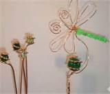 Pictures of Copper Wire Garden Stakes