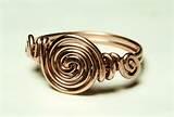 Photos of Copper Wire Rings Jewelry